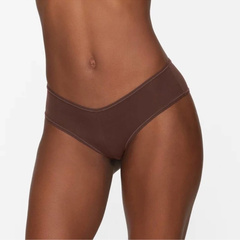 SKIMS Fits (B18) Everybody Cheeky Hipster Panty in Cocoa 4X